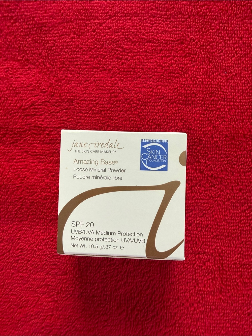 Jane iredale, amazing base, loose mineral powder.
